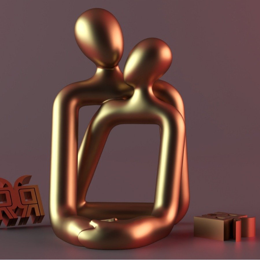 Heartwarming Resin Statue - Image 7
